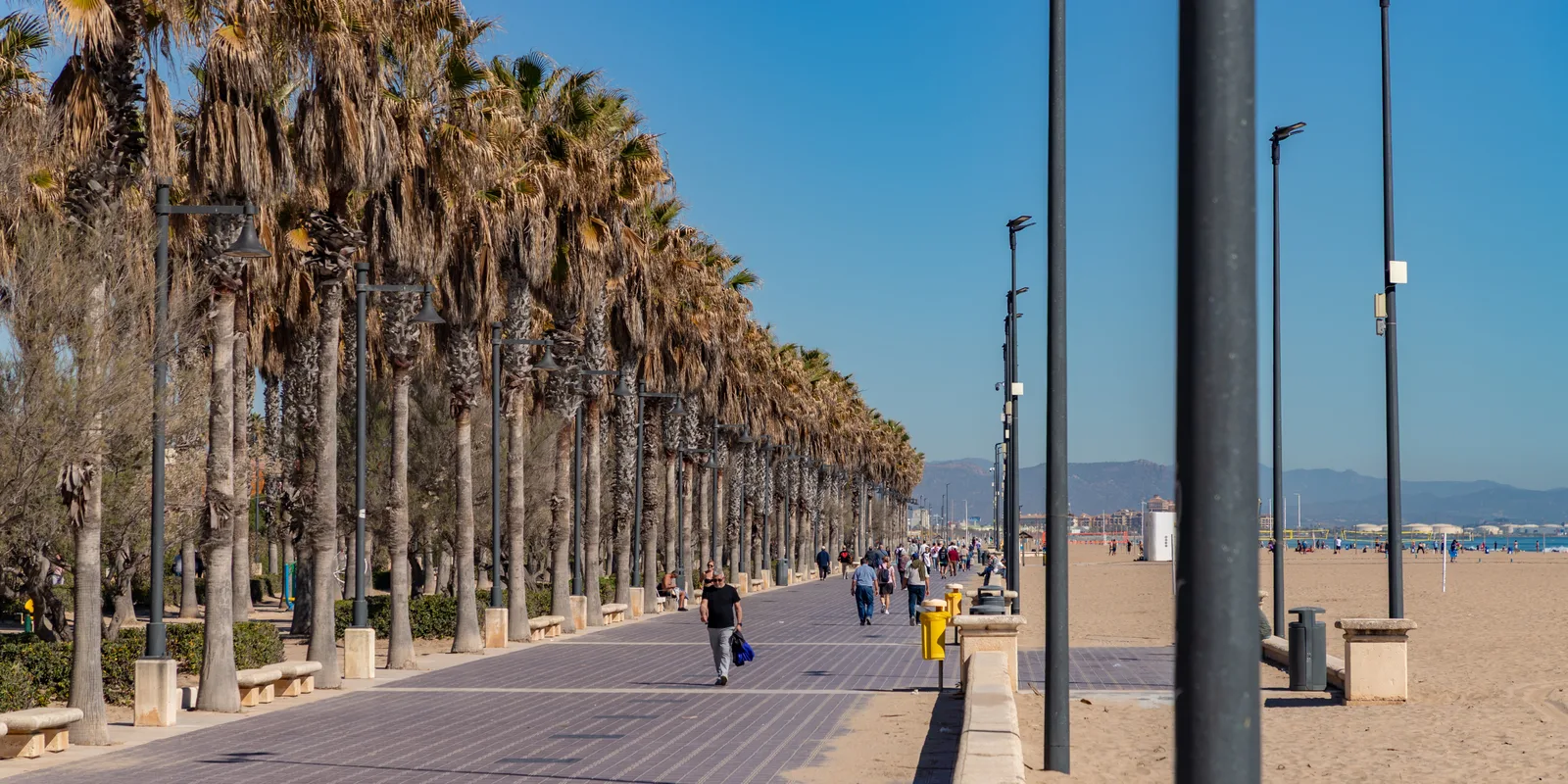 El paseo marítimo de Valencia son tres playas, no una